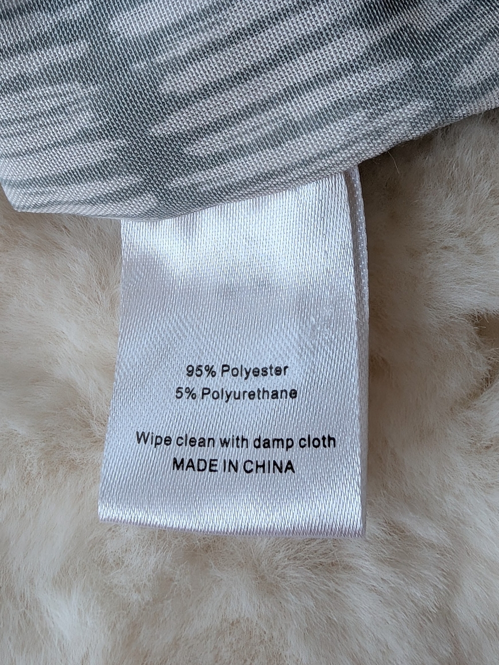 Faux Fur Crossbody Bag in Cream - Picture 7 of 10
